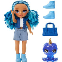 Rainbow High Littles - 15cm Doll + Pet - Blue - Ages 4 and up
