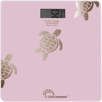 Bathroom scale - LITTLE BALANCE - 8729 - Metallic gold turtles - USB-r