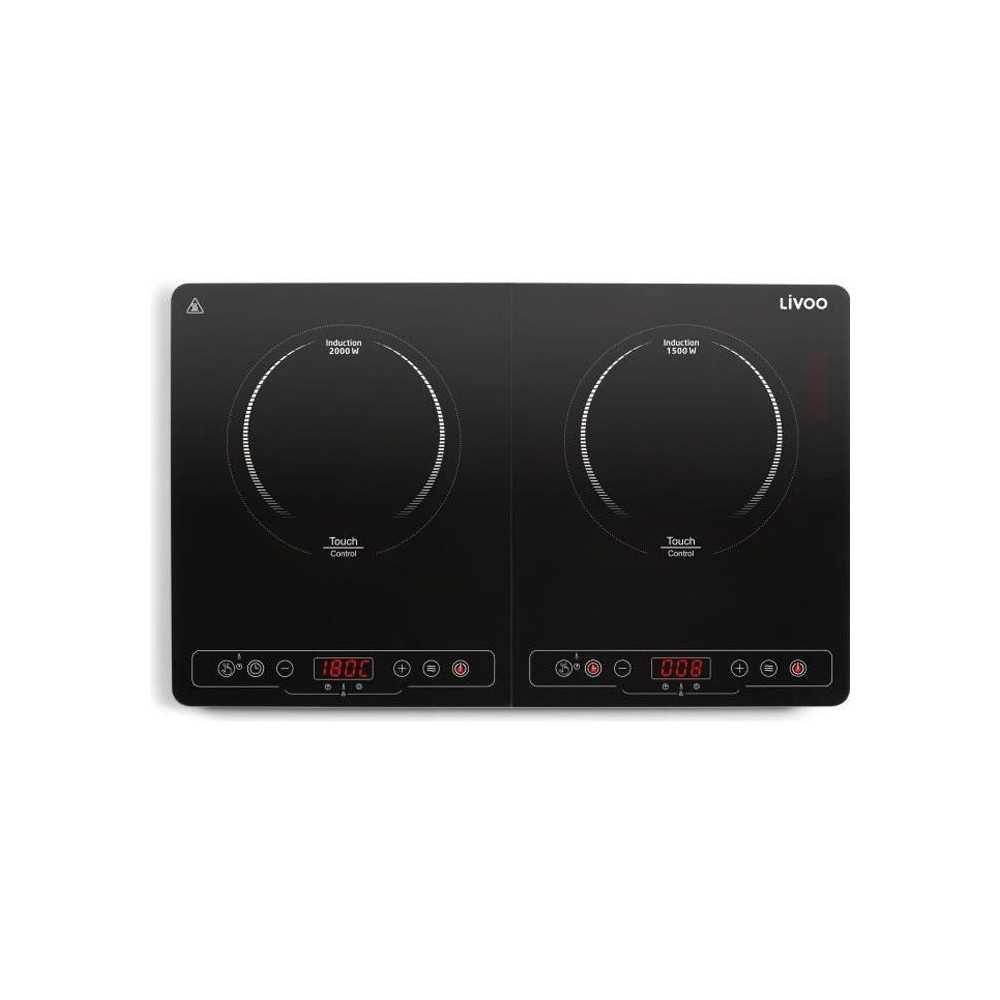 LIVOO DOC236 Double induction hob - 22cm - from 60 ° to 240 ° - Blac