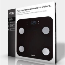 LIVOO DOM427N Body weighing scale - 13 user memories - 180 kg - Temper