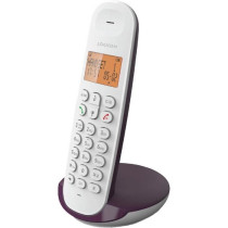 Cordless landline telephone - LOGICOM - DECT ILOA 150 SOLO - Aubergine