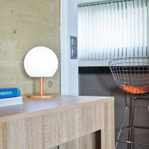 LUMISKY - Table lamp - wireless - extendable bamboo foot - H28cm - war