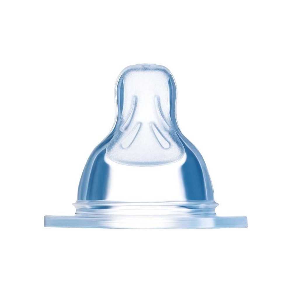 MAM Anatomic teat - Flow rate 1 Slow - Silicone - Set of 2 - Transpare