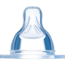 MAM Anatomic Teat - Flow 2 Medium - Silicone - Pack of 2 - Transparent