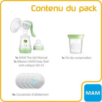 MAM Manual Breast Pump Kit + Breastfeeding Kit