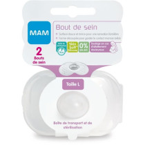 Mam Bout de Sein Size L - Silicone - Bte Sterilization X2