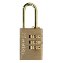 MASTERLOCK Padlock 20mm with brass finish combination