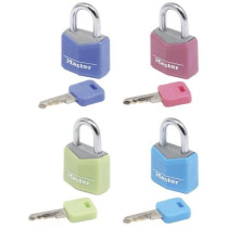 MASTER LOCK Set of 4 padlocks 20mm - Assorted colors - For luggage, su