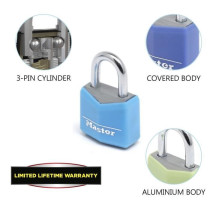 MASTER LOCK Set of 4 padlocks 20mm - Assorted colors - For luggage, su