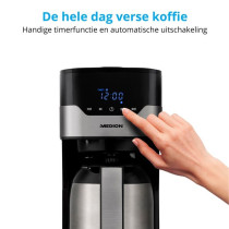 Programmable filter coffee maker with carafe - MEDION - MD 18458 - iso