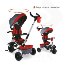 MONDO Convertible and foldable evolutionary tricycle with rotating sea