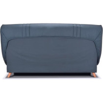 COMFORT BULTEX Banquette clic - Tissu bleu + Coussins déco jungle - L