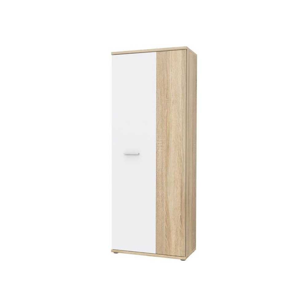 Armoire a chaussures MISCA - Style contemporain décor chene sonoma et