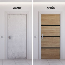Door Renovation Kit - NORDLINGER PRO - 4 Sheets 85 x 50 cm & 3 Black P