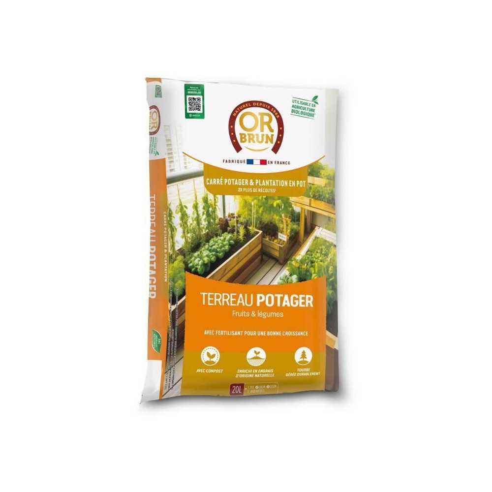 Vegetable garden and vegetable patch soil - BROWN GOLD - OBRTCAPOT20N