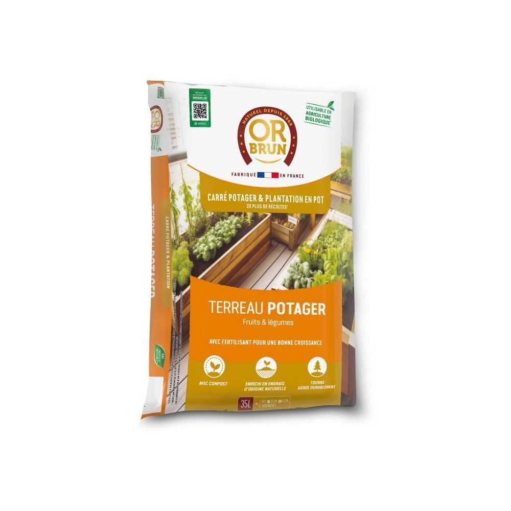 Vegetable garden and vegetable patch soil - BROWN GOLD - OBRTCAPOT35N