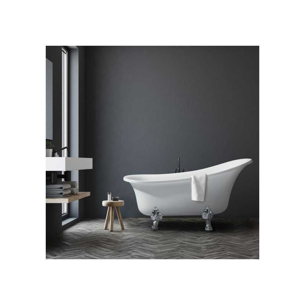 OCEANIC Baignoire ilot Lyrã - Design rétro - L.160 x I.69 x H.79 cm