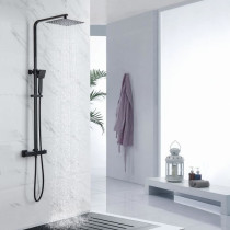 OCEANIC Shower column - Thermostatic mixer - Rectangular high head 30x