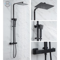 OCEANIC Shower column - Thermostatic mixer - Rectangular high head 30x
