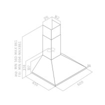 OCEANIC OCEAHP6039S pyramid hood - 60 cm