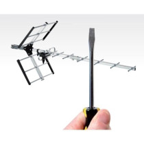 ONE FOR ALL SV9354 - Outdoor HD TV Antenna, Full HD, 4G Filter - Gray
