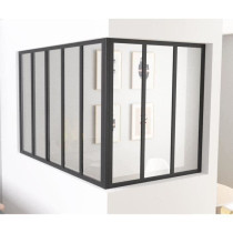 OPTIMUM Corner post for black glass roof - 108 cm