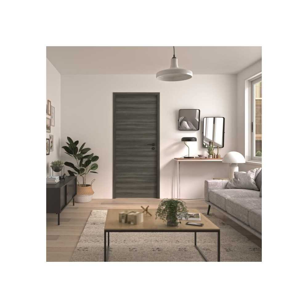 Bloc Porte - OPTIMUM - Revetement Spécial MILANO - H 204 x 83 x 4 cm,