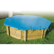 Winter and safety cover for wooden swimming pool - UBBINK - Octagonal