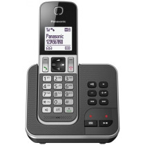 Panasonic KX-TGD320FRG Solo Cordless Telephone Answering Machine Black