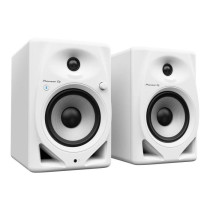 Pair of Pioneer DJ DM-50D-BT-W monitoring speakers - Bluetooth - Bass