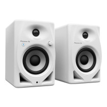 Pair of Pioneer DJ DM-40D-BT-W monitoring speakers - Bluetooth - Bass