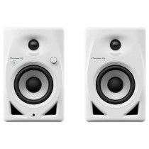 Pair of Pioneer DJ DM-40D-BT-W monitoring speakers - Bluetooth - Bass