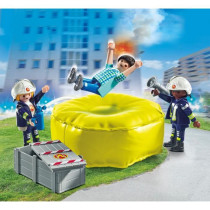 PLAYMOBIL 71465 Firefighters with rescue cushion - Action Heroes - Fir