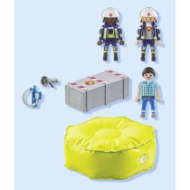 PLAYMOBIL 71465 Firefighters with rescue cushion - Action Heroes - Fir