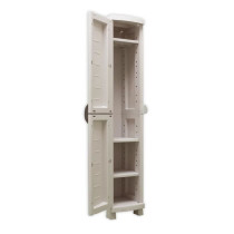 Spacesaver 35 Plastiken High Cabinet 1 Door With Etageres - L 35 x D 4