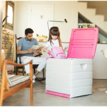 Plastiken padlocking chest with casters - 190 l - functional and aesth