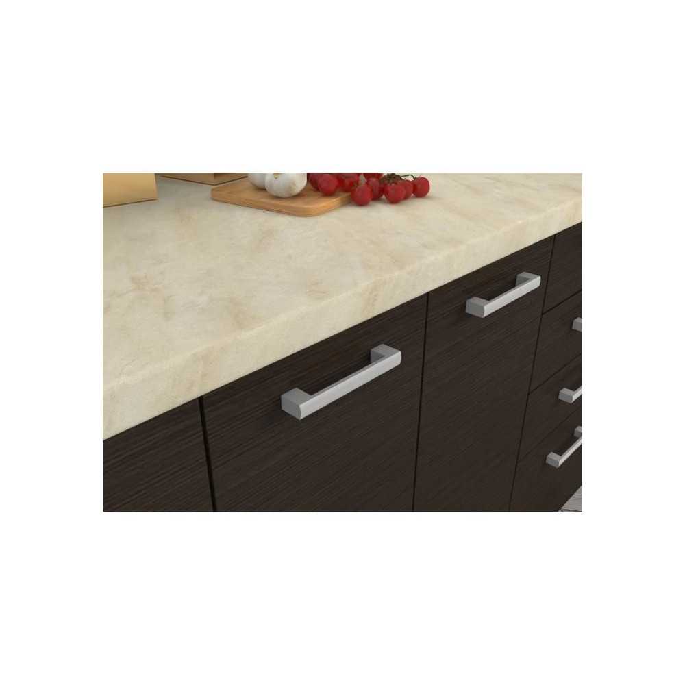 CHAMONIX Plan de travail Stratifié - L 240 cm - Ep 28 mm - Beige mat