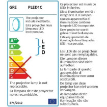 GRE - Projector - Color LED - For above -ground pools in steel/metal