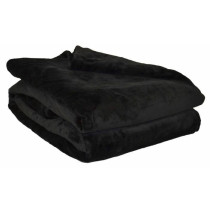Plaid microflanelle 130x170 cm Noir