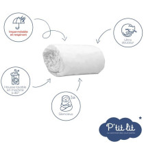 Set of 2 Bamboo Baby Mattress Protectors - 70x140 cm - Waterproof Matt