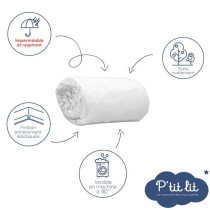 Set of 2 Baby Mattress Protectors - 70x140 cm - Waterproof and Micro B