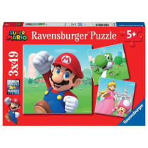 Ravensburger-SUPER MARIO-Puzzles 3x49 pieces - Super Mario-40055560518