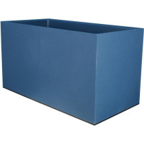 RIVIERA GRANIT rectangular flower box - Plastic - 80x40 cm - Blue