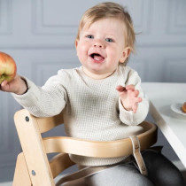 Sit Up III Wooden High Chair - ROBA - Height Adjustable - Natural