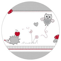Baby Park 100x75 cm + Adam and Eule Owl Print Mat + 4 Wheels - ROBA -