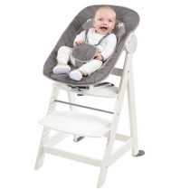 ROBA Born Up 2 in 1 High Chair + Reclining Bouncer with Star Pattern -