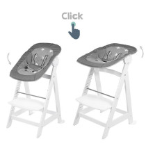 ROBA Born Up 2 in 1 High Chair + Reclining Bouncer with Star Pattern -