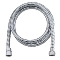 ROUSSEAU shower hose 2.0m NF double stapling in stainless steel chrome