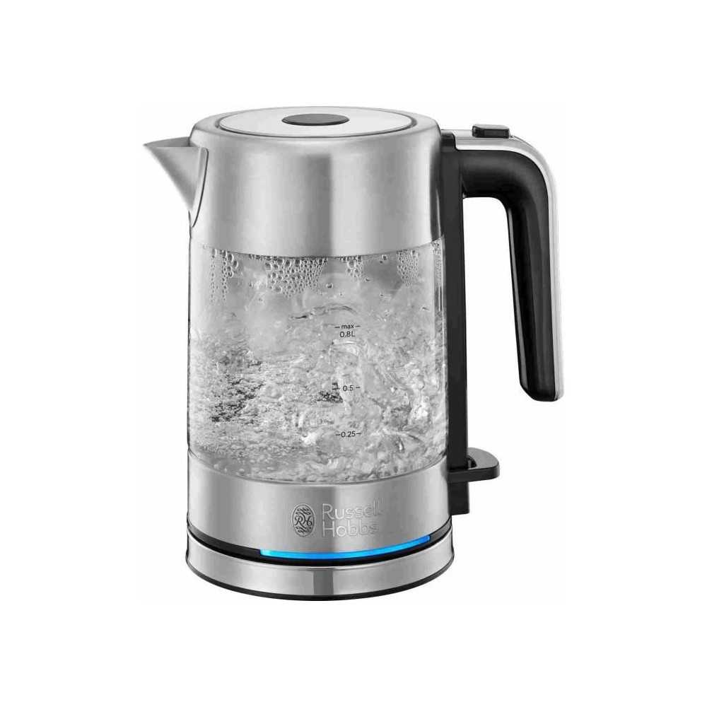 RUSSEL HOBBS 24191-70 - Compact Home Glass Kettle 0.8L - 2200W RUSSEL HOBBS 24191-70 - Compact Home Glass Kettle 0.8L - 2200W