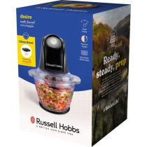 Mini Chopper - RUSSEL HOBBS - Matte Charcoal - 200 W - 1 L - Black